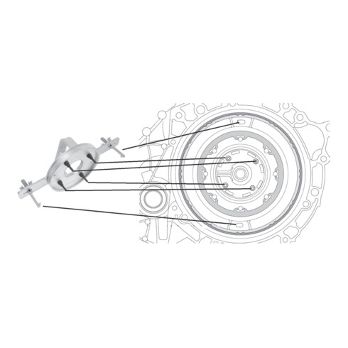 Brilliant Tools Utensile per frizione doppia per Volvo, Ford, Chrysler e Dodge