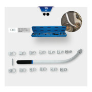 Brilliant Tools V-riem en spanrolsleutelset, 15-dlg