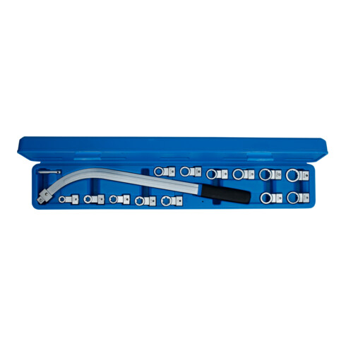 Brilliant Tools V-riem en spanrolsleutelset, 15-dlg