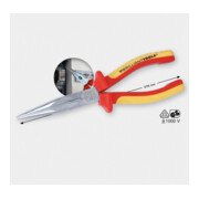 Brilliant Tools VDE Flachrundzange, 208 mm