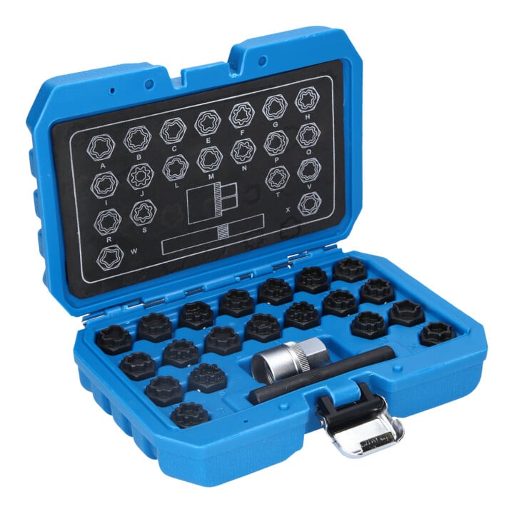 Brilliant Tools Velgslotassortiment voor Audi, 22-dlg