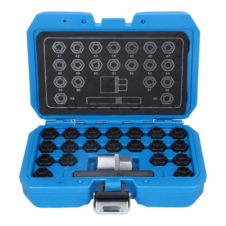 Brilliant Tools Velgslotassortiment, voor BMW, 22-dlg