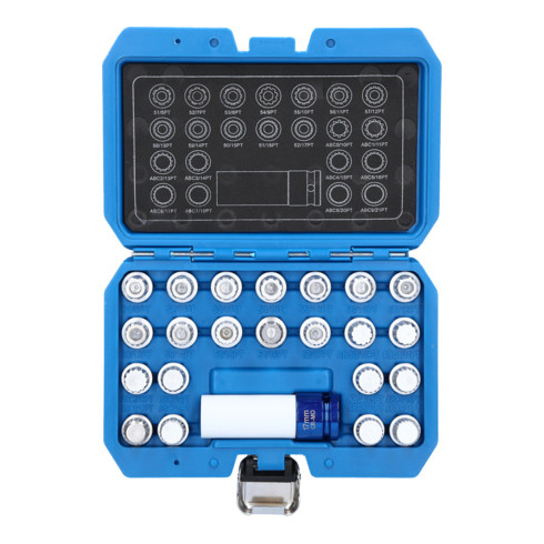 Brilliant Tools Velgslotassortiment voor VW, 23-dlg