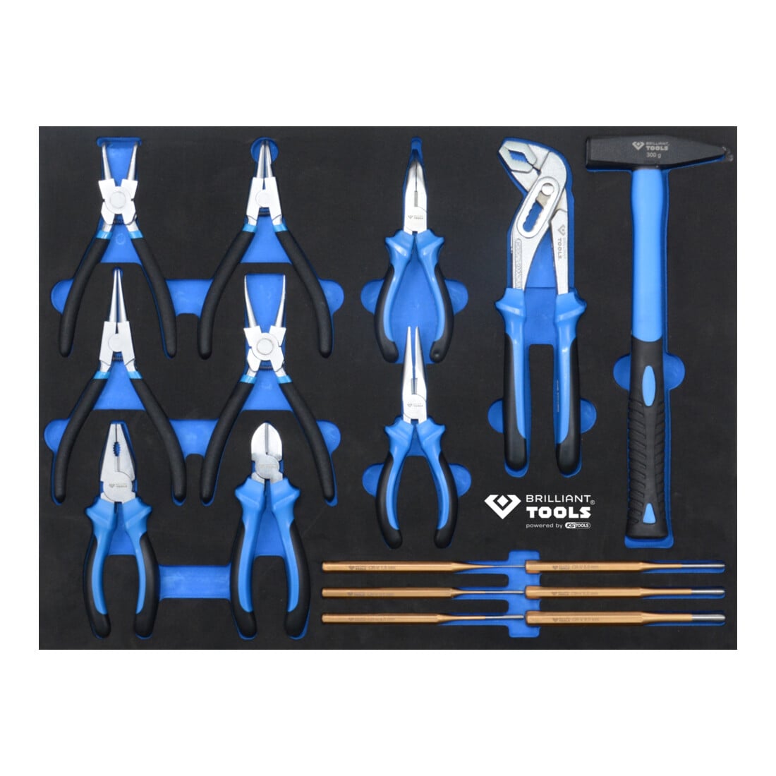 Brilliant Tools Werkstattwagen mit 7 Schubladen und 473 Werkzeugen