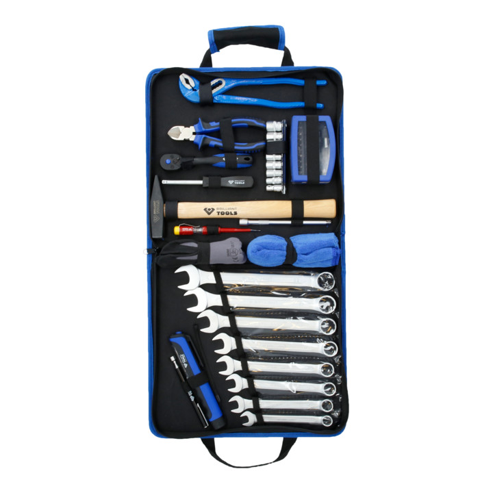 Brilliant Tools Werkzeug-Nylontasche, 58-tlg