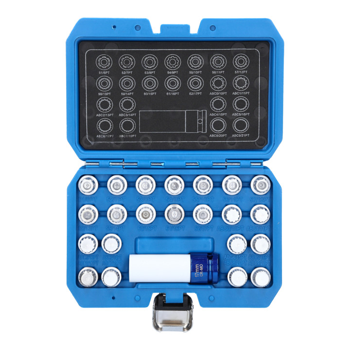 Brilliant Tools Wielmoersleutelset voor VW, 23-dlg.