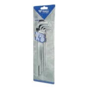 Brilliant Tools Winkelstiftschlüssel-Satz, 9-tlg, Innensechskant-Profil, lang-5