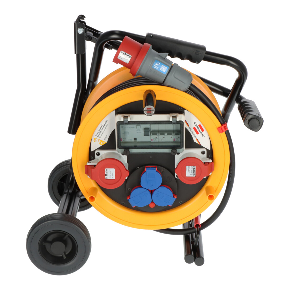 Brobusta CEE 2 FI IP44 kabelhaspel met trolley 30m H07RN-F 5G4.0