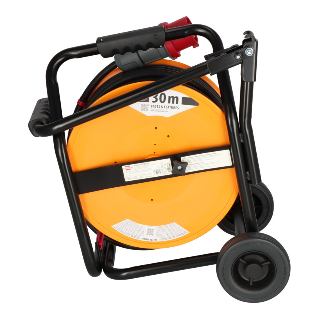 Brobusta CEE 2 FI IP44 kabelhaspel met trolley 30m H07RN-F 5G4.0