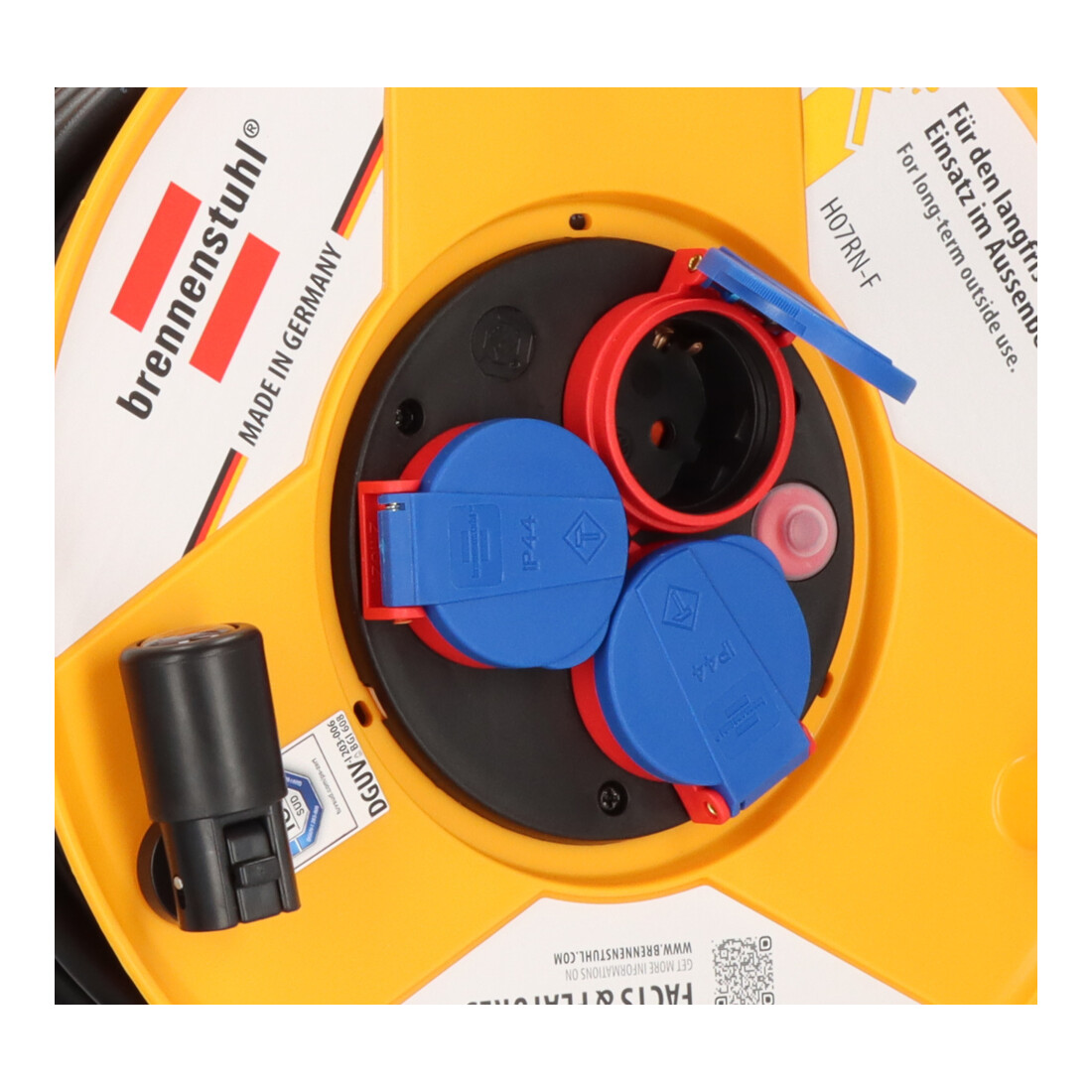 Brobusta IP44 Gewerbe-/Baustellen-Kabeltrommel 40m H07RN-F 3G1,5