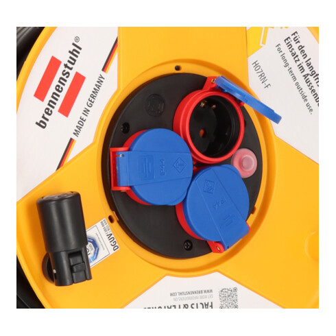 Brobusta IP44 Gewerbe-/Baustellen-Kabeltrommel 40m H07RN-F 3G1,5