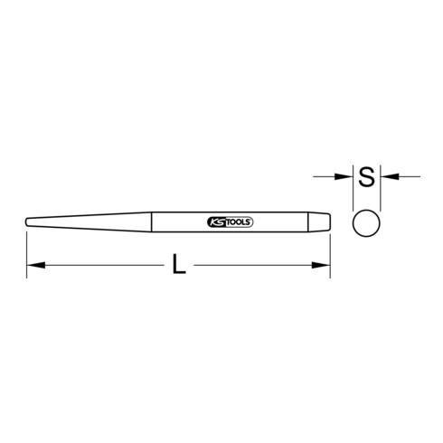 Outils KS Mandrin de montage traversant