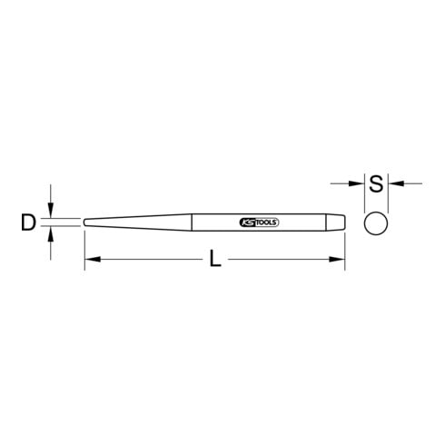 KS Tools Mandrin de centrage