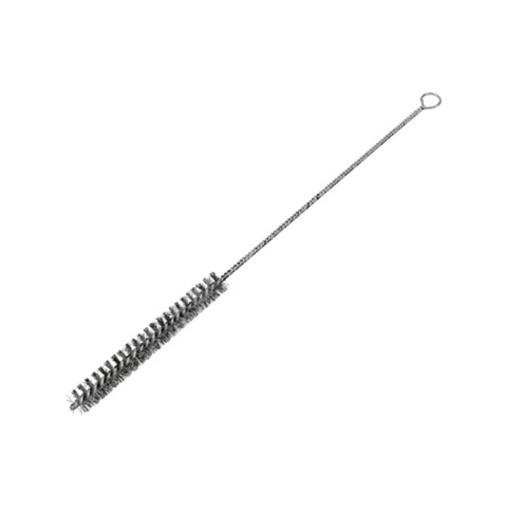 Brosse à buses L. 300 mm D. 25 mm câble en acier ondulé 0,20 mm L. garniture 100
