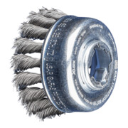 Brosse à godet PFERD avec filetage, nouée POS TBG X-LOCK ST