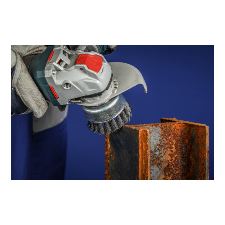 Brosse à godet PFERD avec filetage, nouée POS TBG 65/X-LOCK ST 0,35