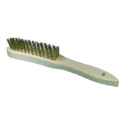 Brosse à main Osborn 295/145, fil de laiton serti 0,30 mm T25 corps en bois / 4 rangées-1