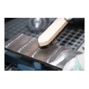 Klingspor Brosse à main Standard avec manche en bois et soies en laiton-3