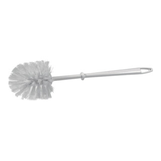 Brosse à WC plastique blanc sans nettoyant p.rebords D. 90 mm SOREX