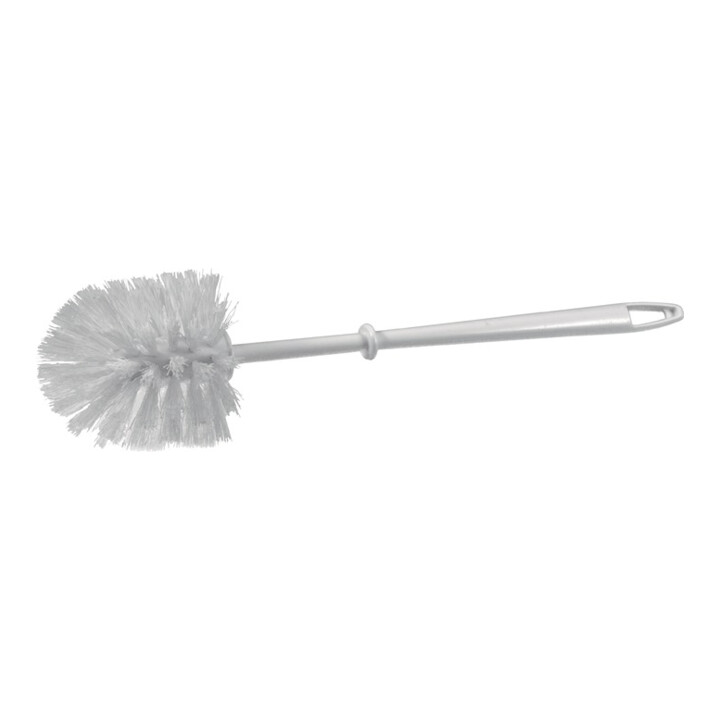 Brosse à WC plastique blanc sans nettoyant p.rebords D. 90 mm SOREX