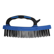BGS Brosse métallique à fil avec manche en plastique 172 mm 4 rangs-1