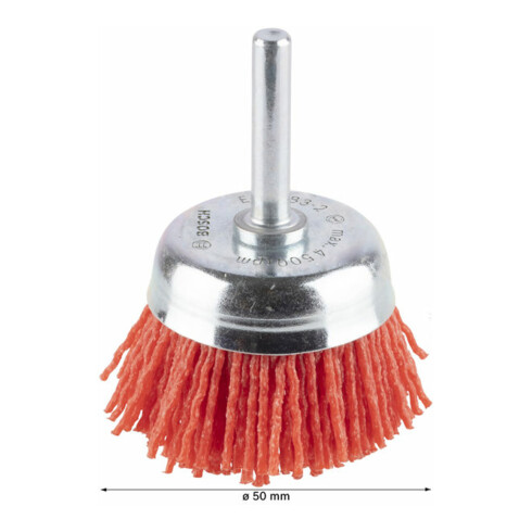 Bosch Pot Brush Brush Nylon Bristle avec Corindon