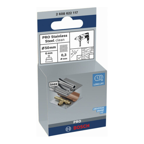 Brosse en acier inoxydable Bosch avec fil serti