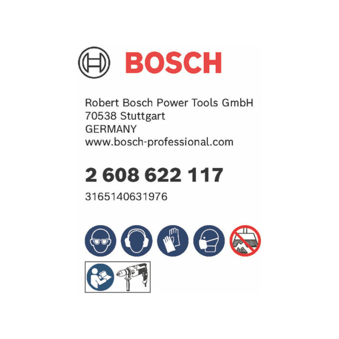 Brosse en acier inoxydable Bosch avec fil serti