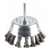 Brosse boisseau 65 mm à fils d'acier torsadés 0,5 mm 65 mm, 0,5 mm