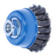 Brosse boisseau 65 mm à fils d'acier torsadés 65 mm, 0,35 mm, M14