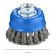 Brosse boisseau 65 mm à fils d'acier torsadés 65 mm, 0,35 mm, M14-4