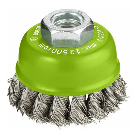 Brosse à cuvettes Bosch en acier inoxydable nouée