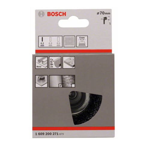 Brosse à pots Bosch, fil de fer serti