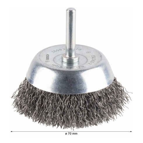 Brosse à pots Bosch, fil de fer serti