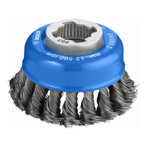 Brosse à godet Bosch X-LOCK Heavy for Metal fil d'acier noué