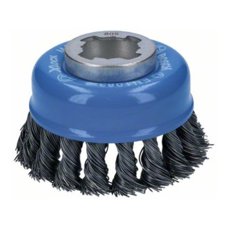 Brosse à godet Bosch X-LOCK Heavy for Metal fil d'acier noué