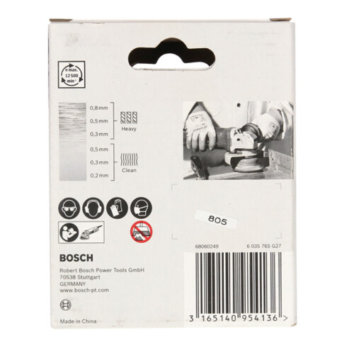Brosse à godet Bosch X-LOCK Heavy for Metal fil d'acier noué