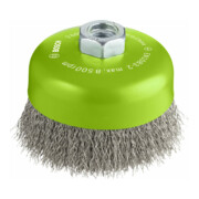 Brosse boisseau Bosch 100 mm à fils d'inox ondulés