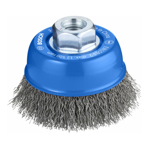 Brosse boisseau Bosch à fils d'acier ondulés