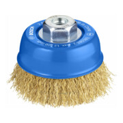 Brosse boisseau Bosch 75 mm à fils ondulés et laitonnés-1