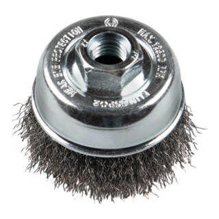 Brosse boisseau filetée Klingspor acier