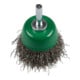 Brosse boisseau Klingspor avec tige 50 x 6 mm 0,3 acier-5