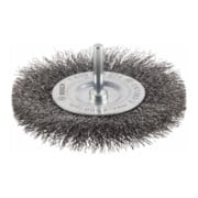 Brosse circulaire 100 mm à fils d'acier ondulés 0,2 mm 100 mm, 0,2 mm, 10 mm