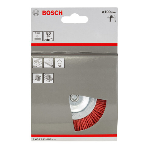Brosse à disque en nylon Bosch avec corindon