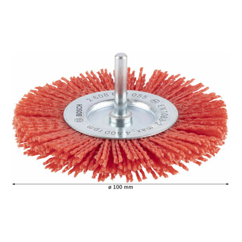 Brosse à disque en nylon Bosch avec corindon