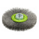 Brosse circulaire 115 mm à fils d’inox ondulés 115 mm, 0,3 mm, M14-1
