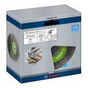Brosse circulaire 115 mm à fils d’inox ondulés 115 mm, 0,3 mm, M14-2