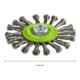 Brosse circulaire 115 mm à fils d'inox torsadés 115 mm, 0,5 mm, M14