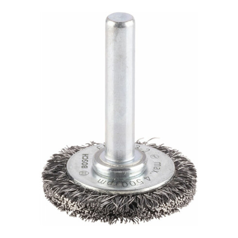 Brosse à disque en acier Bosch avec fil ondulé