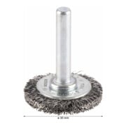 Brosse à disque en acier Bosch avec fil ondulé-4